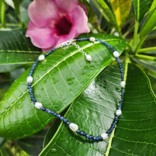 Load image into Gallery viewer, READY TO SHIP Freshwater Pearl &amp; Faceted Glass Bead Choker Necklace - 925 Sterling Silver FJD$ - Adorn Pacific - Necklaces
