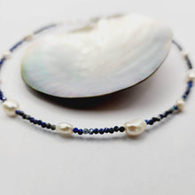 Load image into Gallery viewer, READY TO SHIP Glass Bead &amp; Freshwater Pearl Choker Necklace - 925 Sterling Silver FJD$ - Adorn Pacific - Earrings
