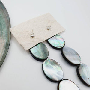 CONTACT US TO RECREATE THIS SOLD OUT STYLE Mother of Pearl Stud Earrings - 925 Sterling Silver FJD$ - Adorn Pacific - Earrings