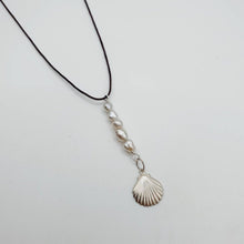 Load image into Gallery viewer, CONTACT US TO RECREATE THIS SOLD OUT STYLE Pearl &amp; Mermaid Shell Charm Necklace - FJD$ - Adorn Pacific - All Products
